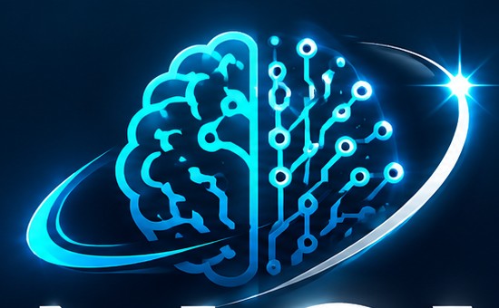 Illustration de cerveau numérique